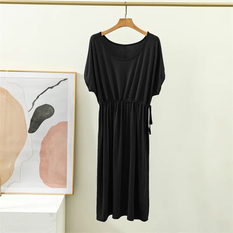 Premium mid-length summer dress with no touch feel comfort
