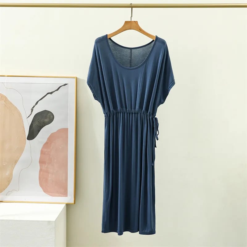 Premium mid-length summer dress with no touch feel comfort