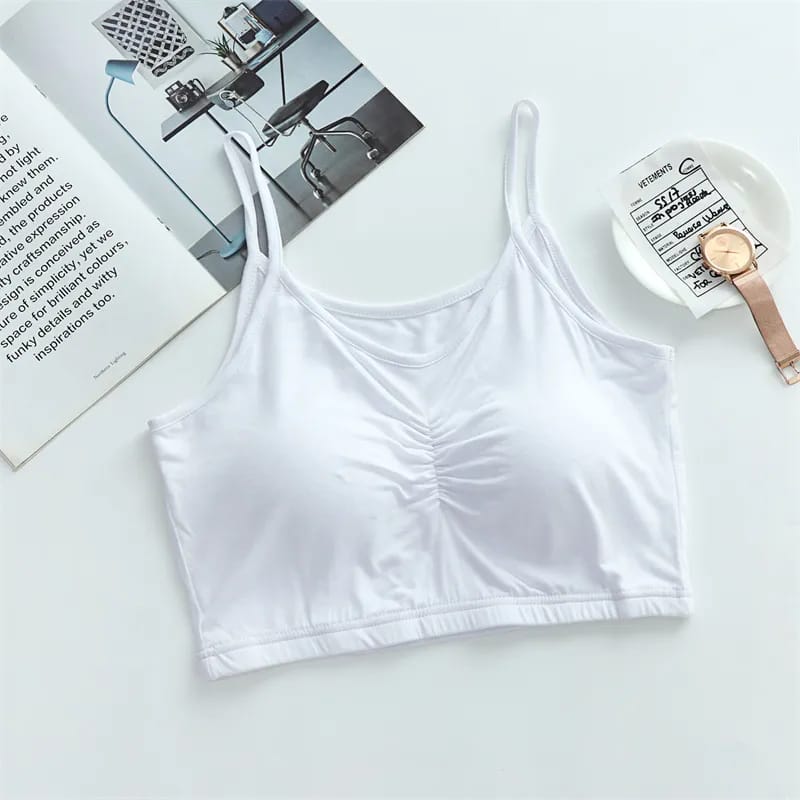 Wire-Free removable lightly padded ultra thin modal fabrics bra