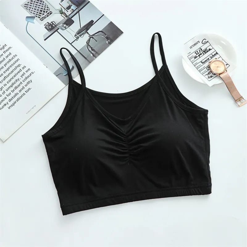 Wire-Free removable lightly padded ultra thin modal fabrics bra