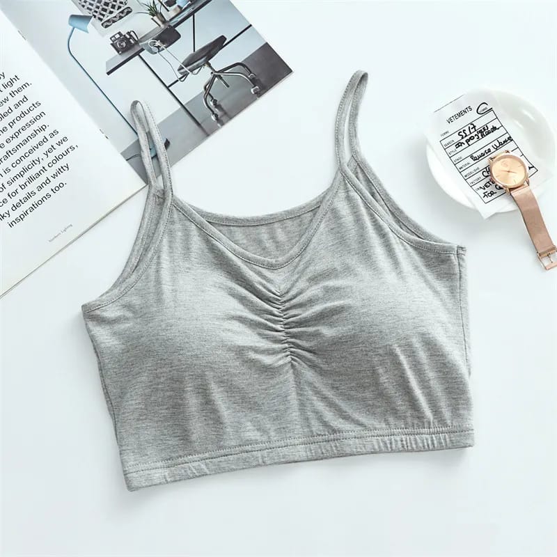 Wire-Free removable lightly padded ultra thin modal fabrics bra