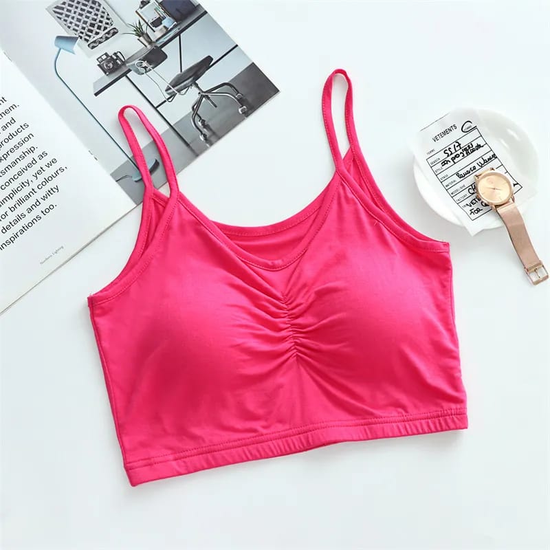 Wire-Free removable lightly padded ultra thin modal fabrics bra