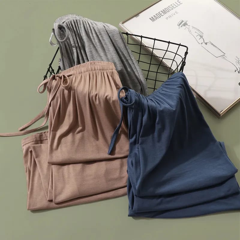 Modal fabrics loose pants with No touch  feel Comfort.