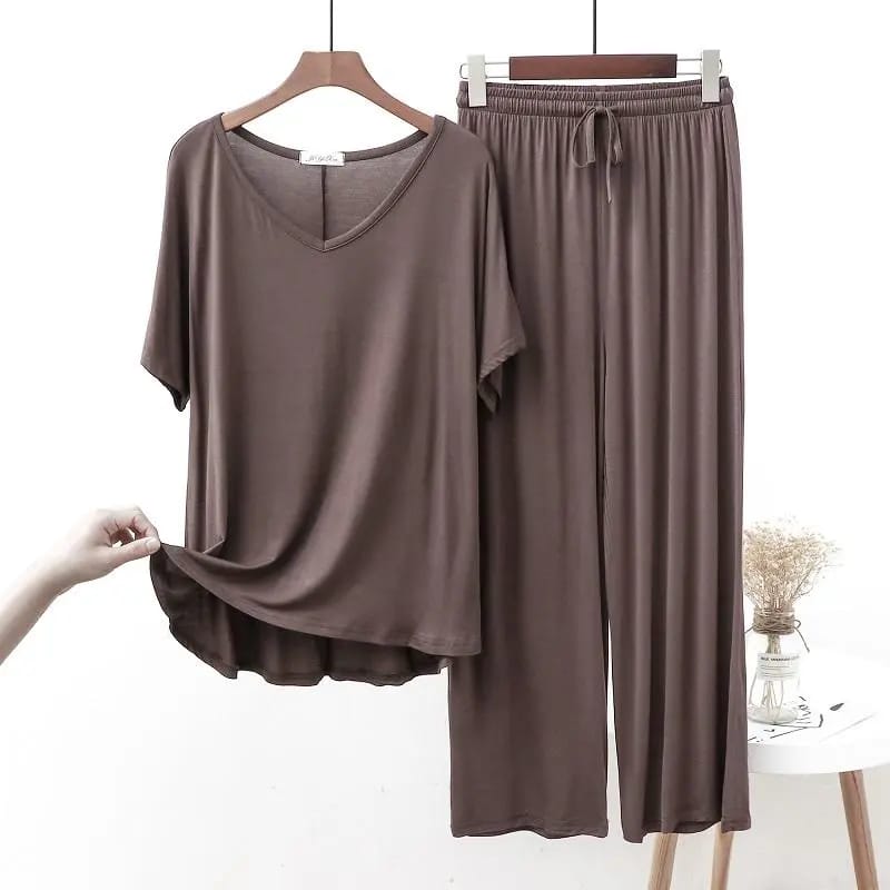 Comfortable Modal fabrics two piece loungewear set