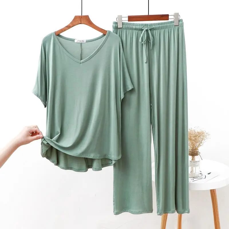 Comfortable Modal fabrics two piece loungewear set