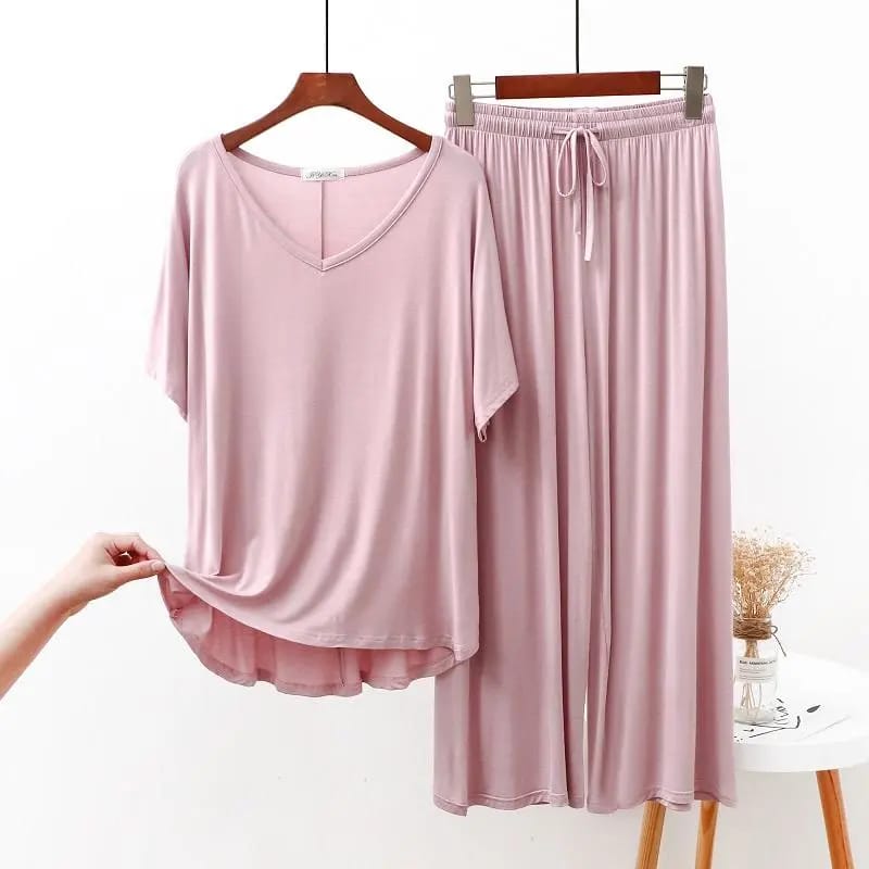 Comfortable Modal fabrics two piece loungewear set