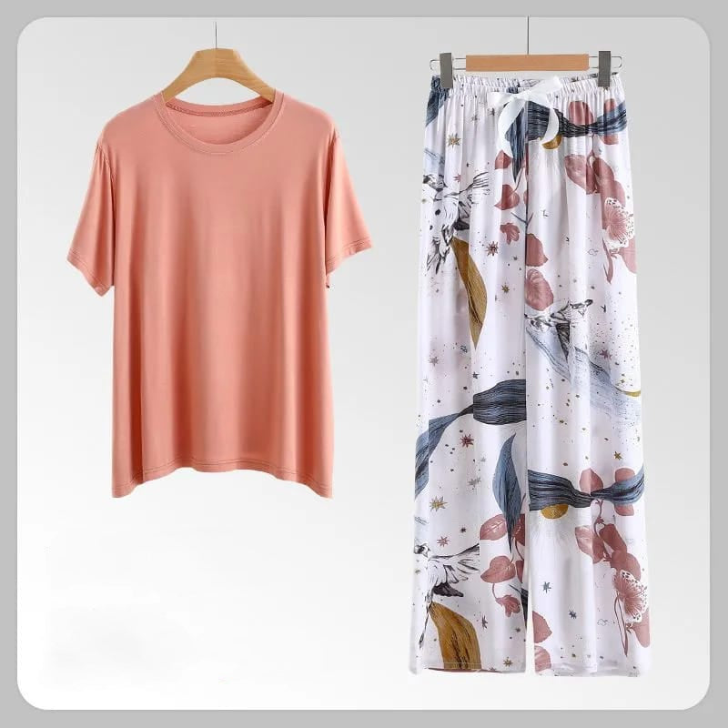 Comfy Modal fabrics Tops with viscose floral bottom free size