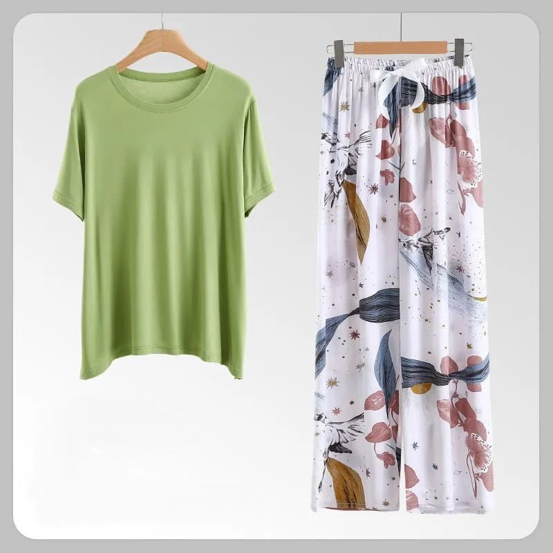 Comfy Modal fabrics Tops with viscose floral bottom free size
