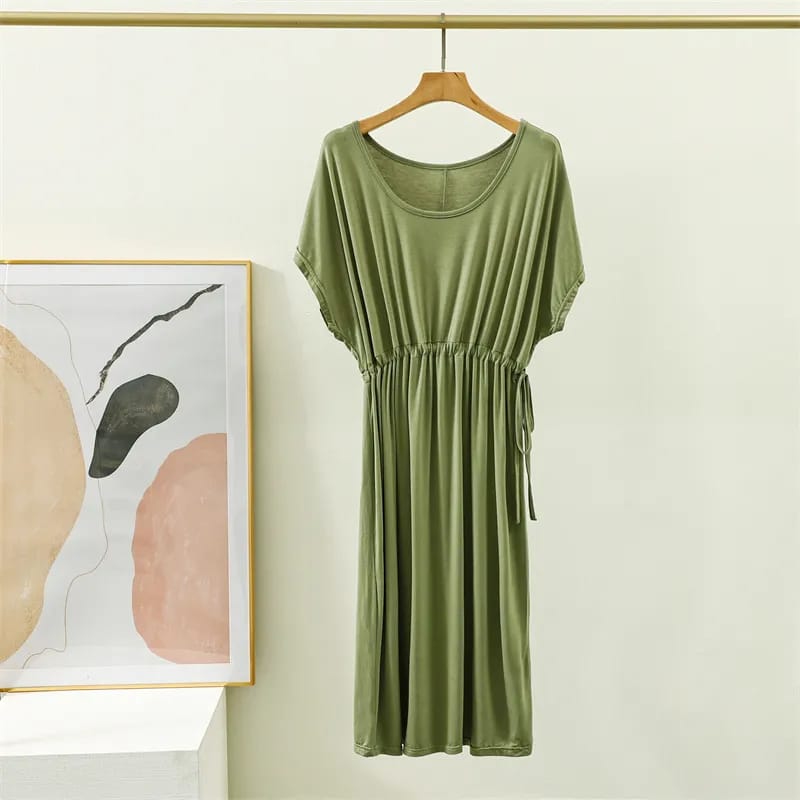 Premium mid-length summer dress with no touch feel comfort