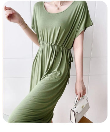 Premium mid-length summer dress with no touch feel comfort