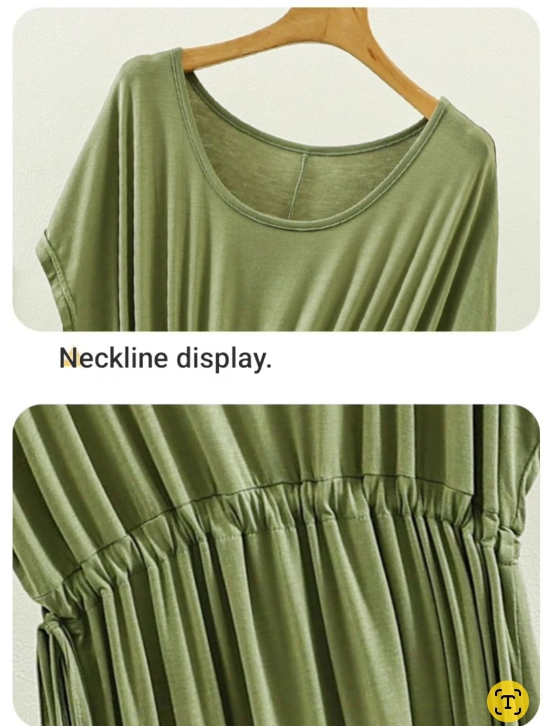 Premium mid-length summer dress with no touch feel comfort