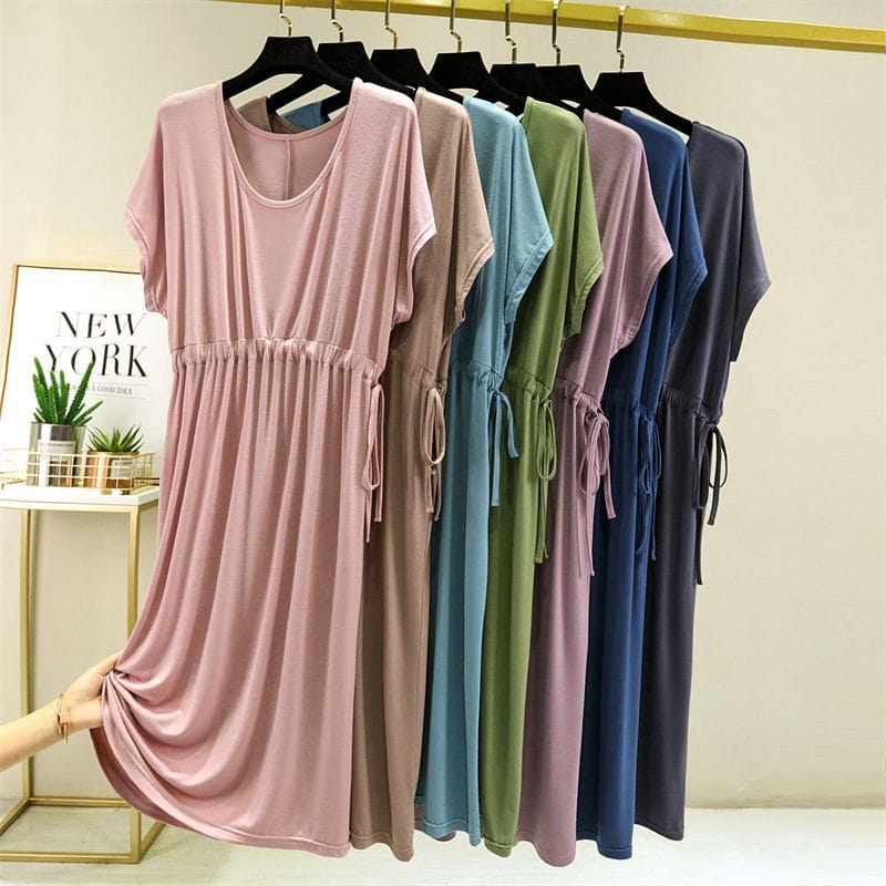 Premium mid-length summer dress with no touch feel comfort