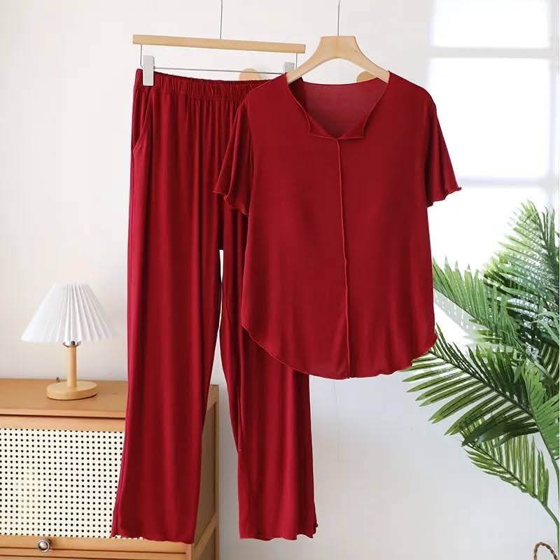 Modal stylish two pieces set with inbuilt padded bra