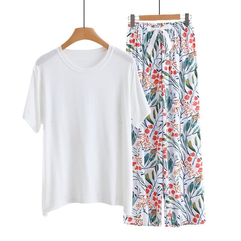 Comfy Modal fabrics Tops with viscose floral bottom free size