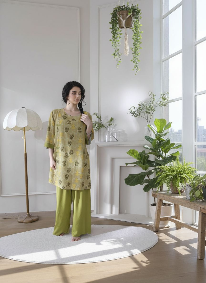 Viscose Fabrics super soft and comfy floral two-piece set