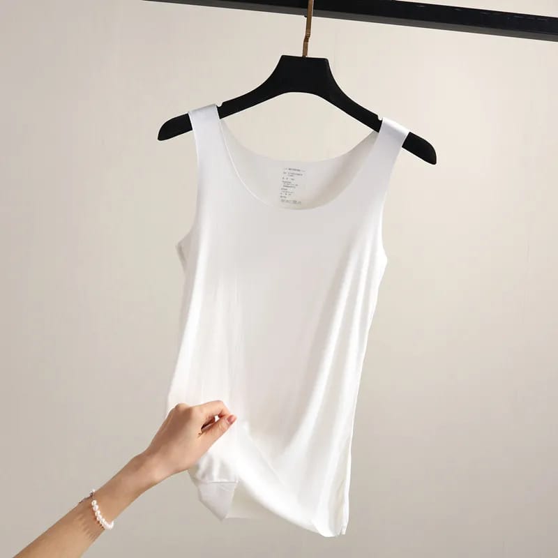 Modal comfy seamless vest for younger lady